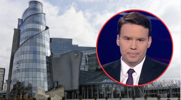 Maciej Sawicki odchodzi z TVP. Fot. PAP/Screen Wiadomości / Canva