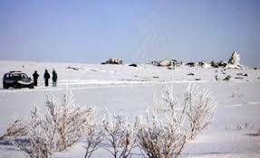 Na miejscu upadku An-72. Szymkent.