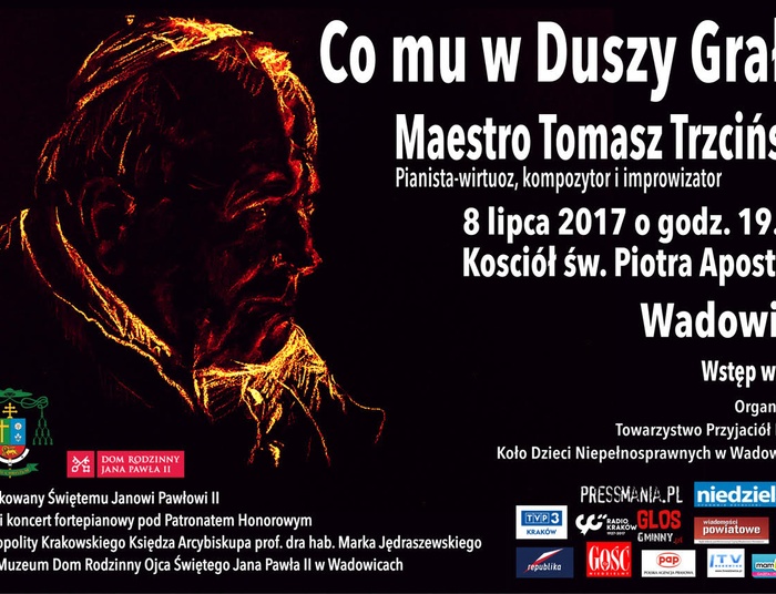 Tomasz Trzciński zagra w Wadowicach koncert dedykowany Św. Janowi Pawłowi II