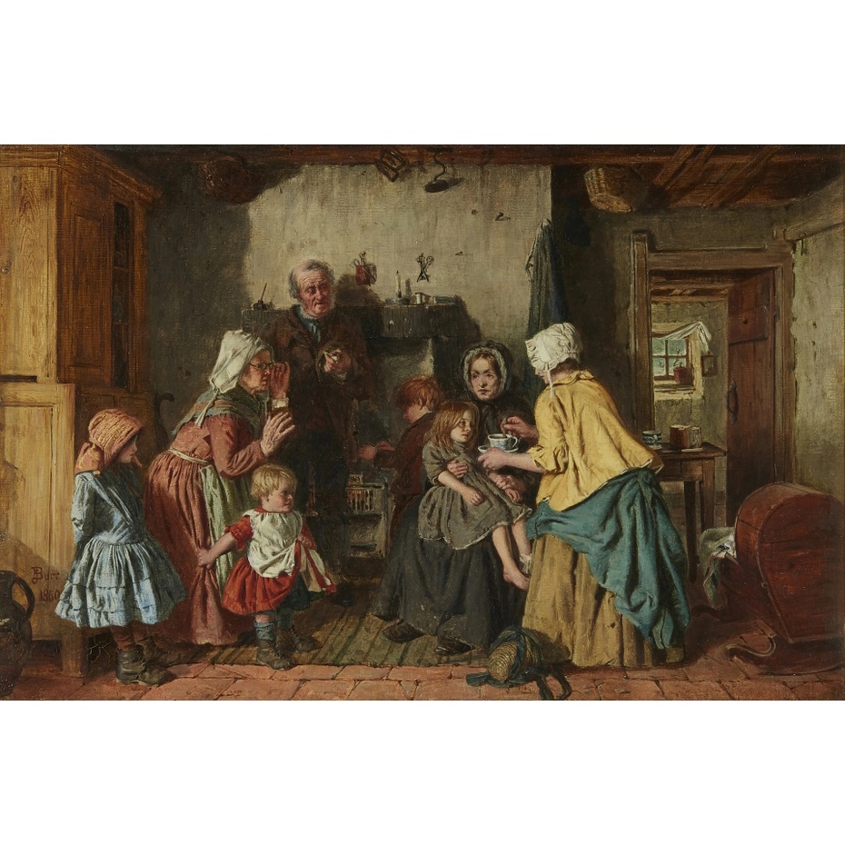 John Burr, "Ubodzy pomagają ubogim", 1860