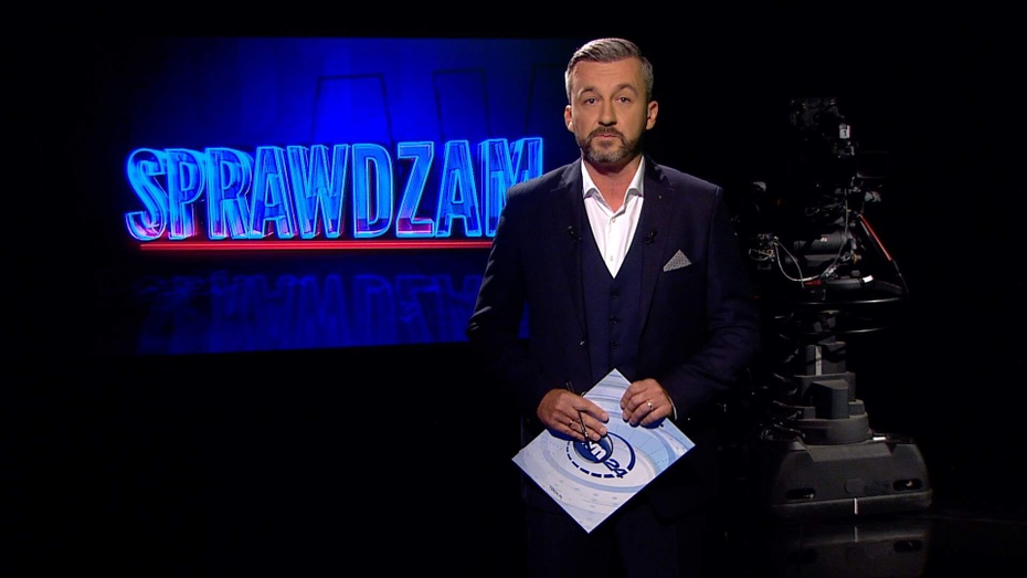 Krzysztof Skórzyński, dziennikarz "Faktów" TVN i TVN24. Fot. screen TVN24