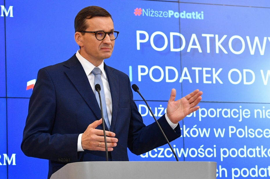 Premier Mateusz Morawiecki zapowiedział historyczną rewolucję w podatkach. Fot. PAP/Radek Pietruszka