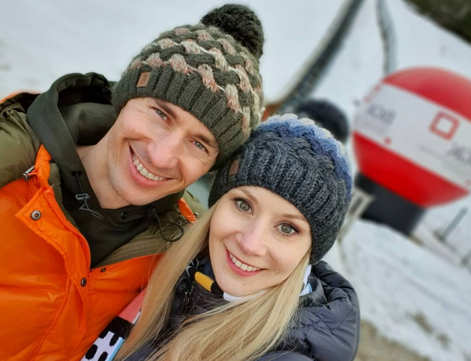 Kamil Stoch z żoną (źródło: Instagram)
