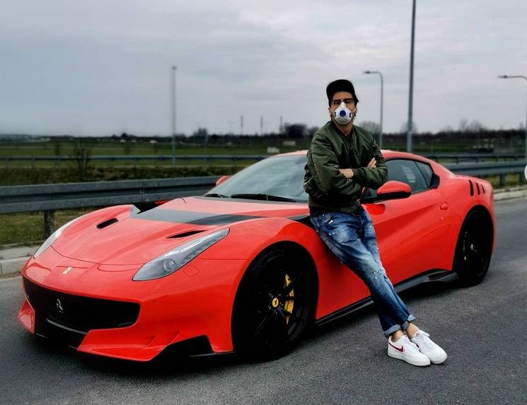 Wojewódzki ze swoim Ferrari. fot. Instagram