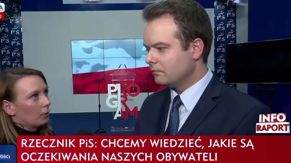 Rafał Bochenek, rzecznik PiS.