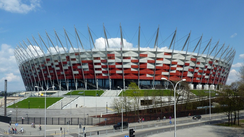 Stadion narodowy w Warszawie. fot.Wikimedia Commons/ Przemysław Jahr