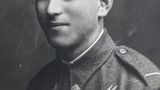 Józef Wojciechowski w mundurze spadochroniarza, Markinch, Szkocja 1943 lub 1944