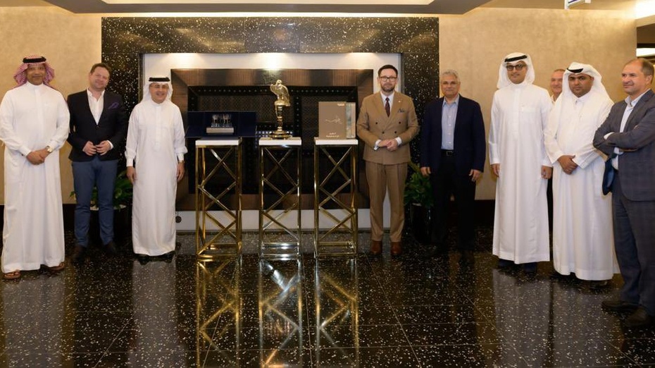 Prezes PKN Orlen Daniel Obajtek podczas spotkania z przedstawicielami Saudi Aramco. (fot. Twitter)