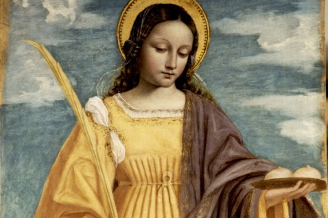 Św. Agata, mal. Bergognone (1510), fot. Wikipedia