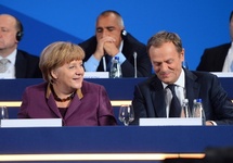 Angela Merkel i Donald Tusk. fot. Wikimedia