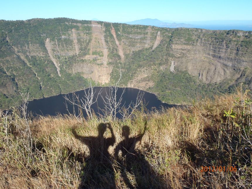 Krater Potosi, jeszcze nie tak dawno najwyższa góra Nikaragui. Zbz