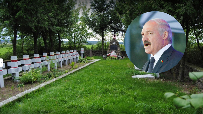 MSZ poinformowało o dewastacji cmentarza żołnierzy AK w Surkontach przez białoruski reżim. (fot. Google Maps/Wikipedia)