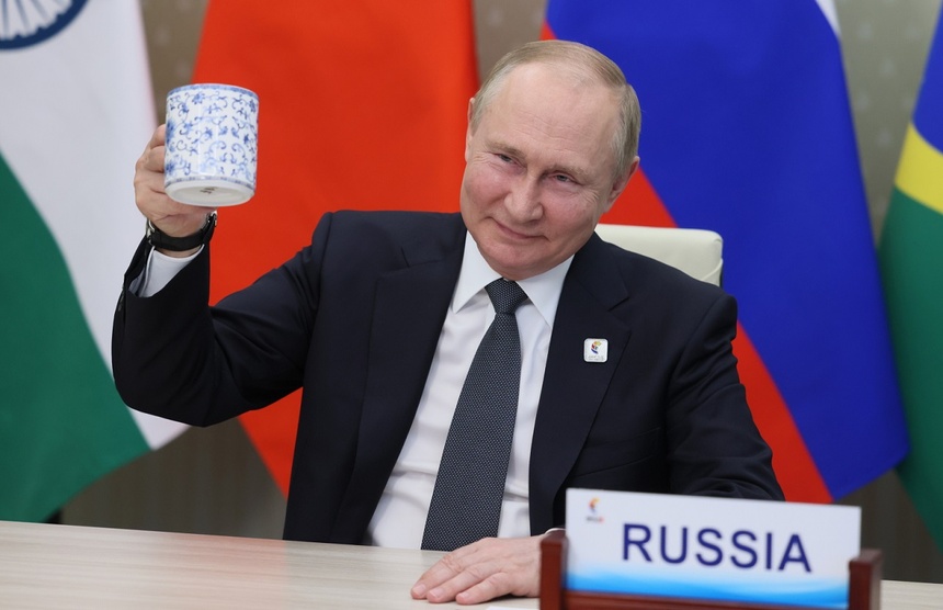 Informacje o rzekomej chorobie Putina moga być typową wrzutką. Fot. AP/EPA/MIKHAIL METZEL / KREMLIN / SPUTNIK / POOL