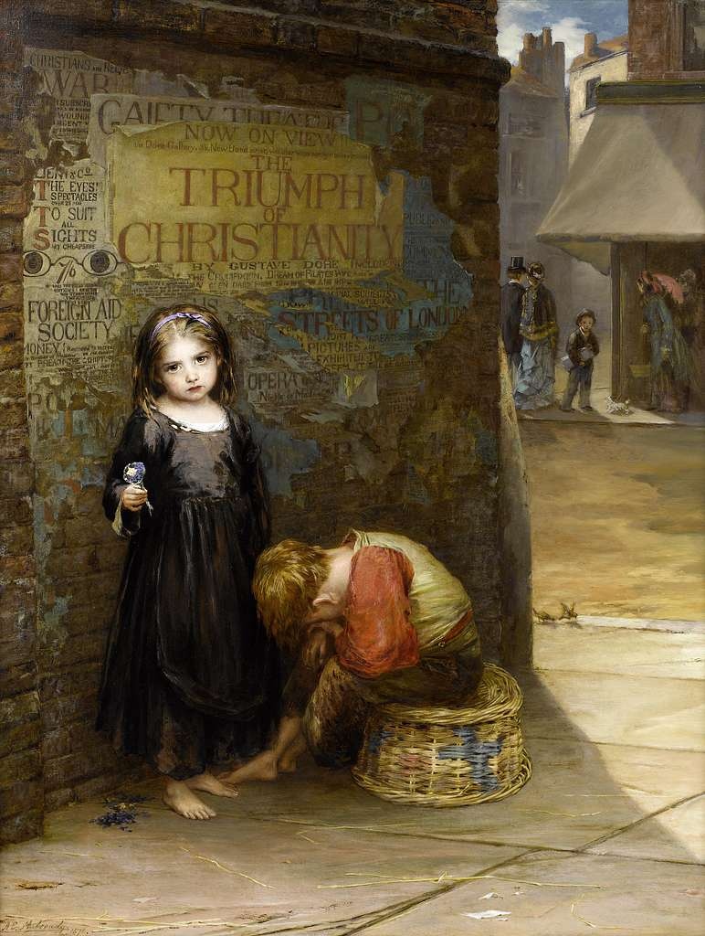 August Edwin Mulready, "Porzucone", 1871
