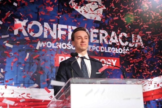 Krzysztof Bosak kandydatem Konfederacji w wyborach prezydenckich 2020, fot. PAP/Tomasz Gzell
