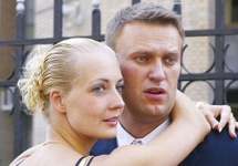 A. Navalnyj z żoną Julią, 2011.