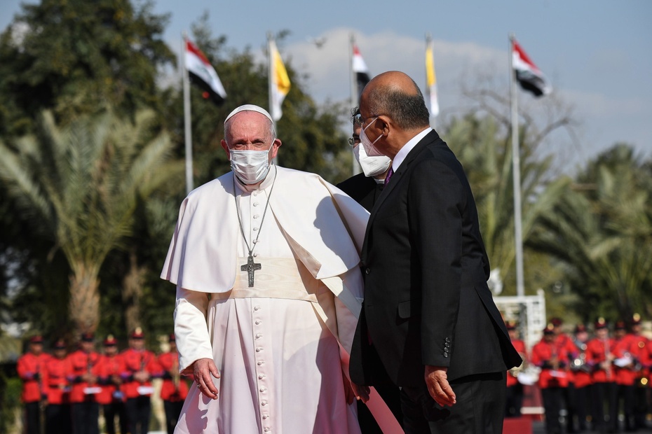 Papież Franciszek w Iraku. fot. PAP/EPA/ALESSANDRO DI MEO
