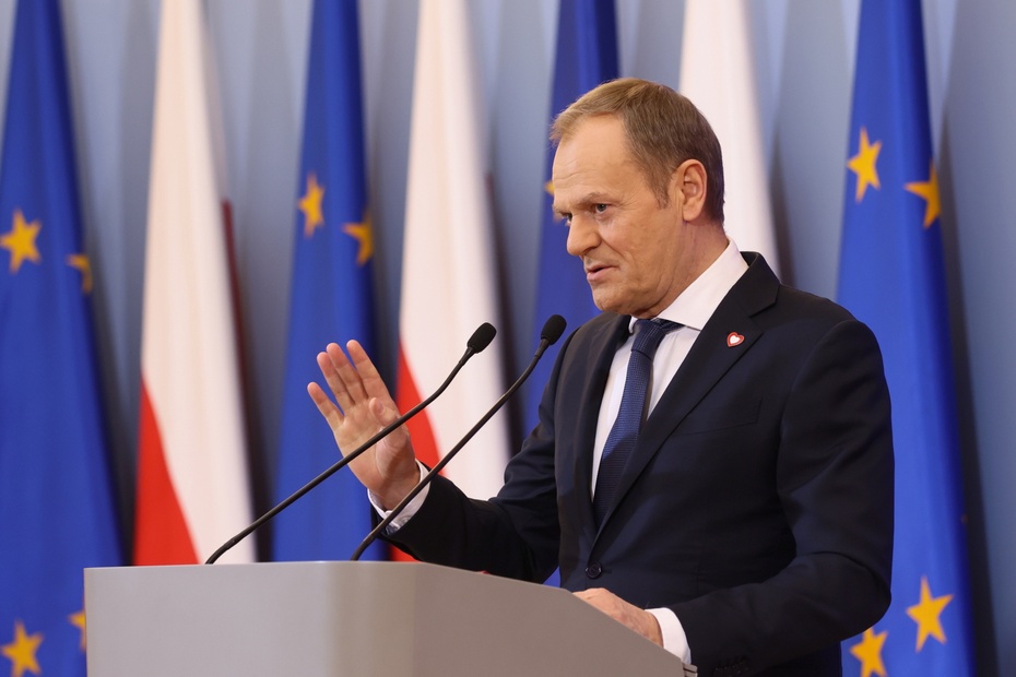 Premier Donald Tusk. Fot. PAP/Leszek Szymański