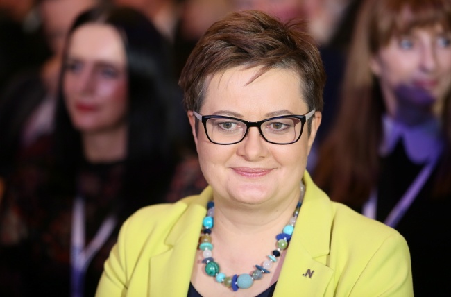 Katarzyna Lubnauer apeluje o wsparcie finansowe dla Nowoczesnej. Fot. PAP