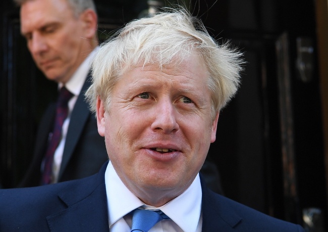 Były szef dyplomacji Boris Johnson. Fot. PAP/EPA/ANDY RAIN