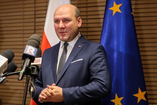 Minister ds. Unii Europejskiej Szymon Szynkowski vel Sęk, fot. PAP/Leszek Szymański