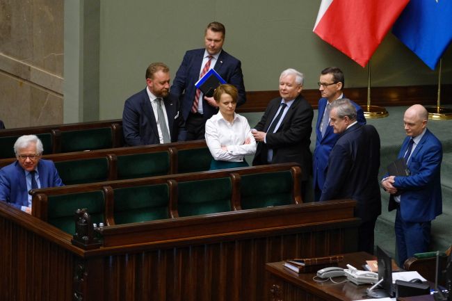 Jarosław Kaczyński, Łukasz Szumowski, Mateusz Morawiecki, Waldemar Andzel, Jacek Czaputowicz, Przemysław Czarnek, Jadwiga Emilewicz