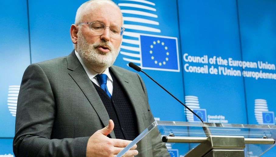 Frans Timmermans, wiceprzewodniczący KE. Fot. PAP/EPA