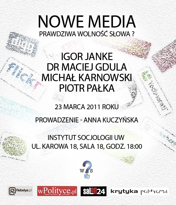 Nowe media - prawdziwa wolność słowa?
