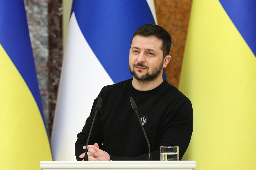 Wołodymyr Zełenski, prezydent Ukrainy. Fot. PAP/EPA