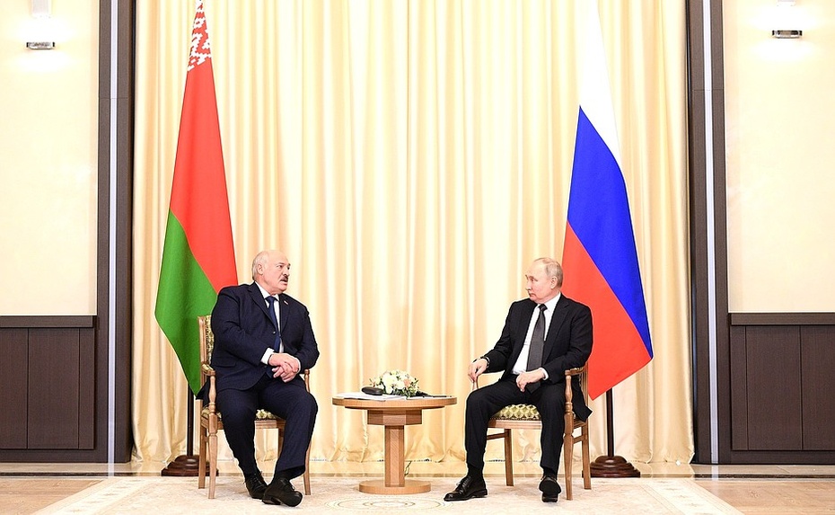 Alaksandr Łukaszenka spotkał się niedawno z Władimirem Putinem, fot. Władimir Astankowicz/kremlin.ru