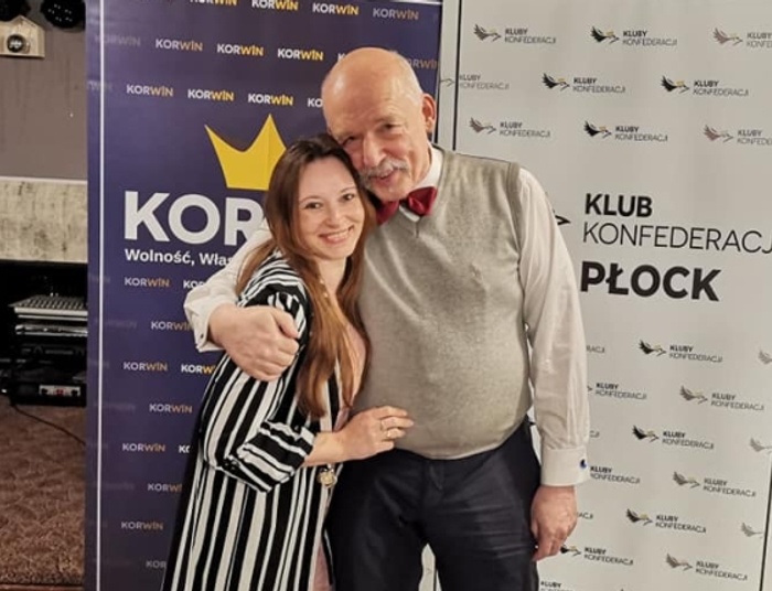 Działaczka Konfederacji uśmierciła żołnierza jako ofiarę szczepień. Mężczyzna żyje