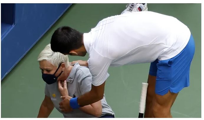 Novak Djokovic poza burta US Open