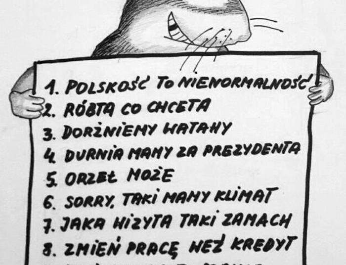 Dekalog "puczoleminga" (rysunek)
