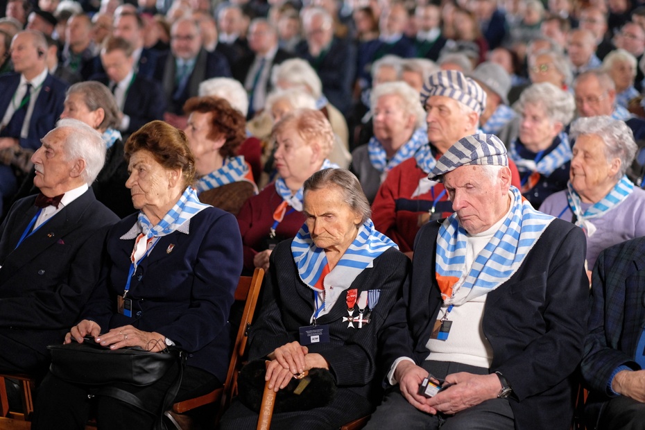 Obchody 74. rocznicy wyzwolenia obozu koncentracyjnego Auschwitz-Birkenau. Fot. PAP/Andrzej Grygiel