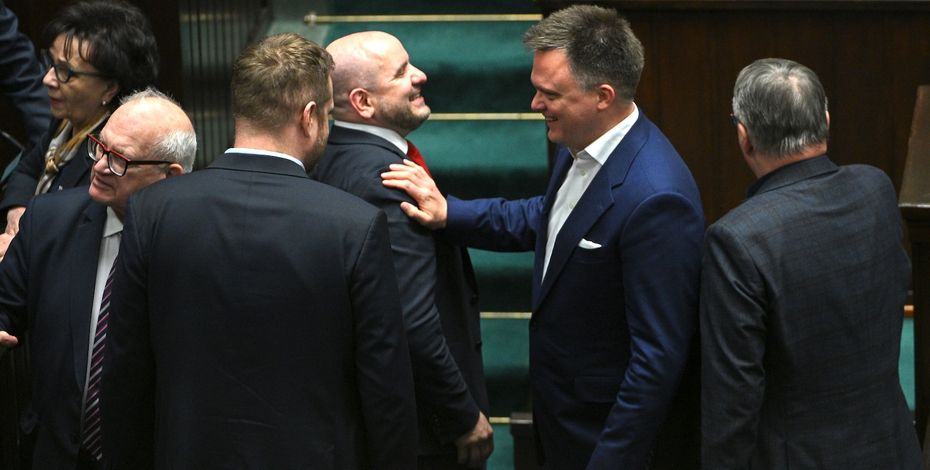 Szymon Hołownia w Sejmie/PAP