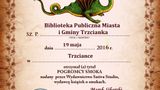 Biblioteka Publiczna Miasta i Gminy w Trzciance otrzymała Dyplom Pogromcy Smoka