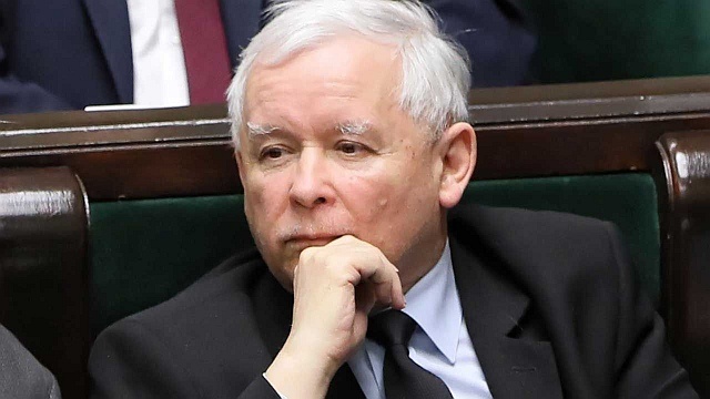 Jarosław Kaczyński przez cały tydzień nie komentował doniesień "Gazety Wyborczej", fot. PAP wideo