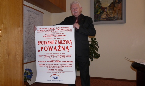 Czerwony starosta zaprasza... Wstęp wolny...  dla Millera. Sponsoruje PGE...