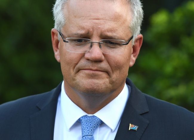 Premier Australii Scott Morrison, fot. PAP/ EPA/PETER RAE