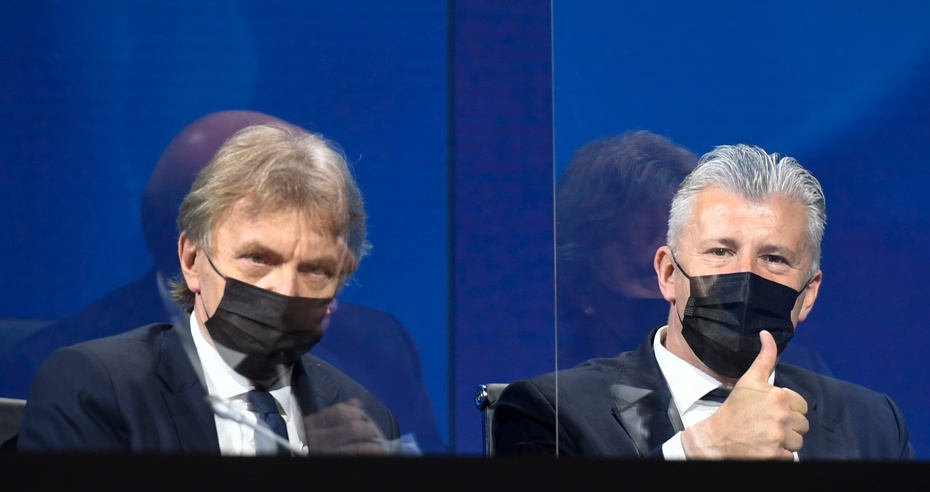 Zbigniew Boniek wiceprezydentem UEFA. fot. PAP/EPA/Richard Juilliart / UEFA HANDOUT