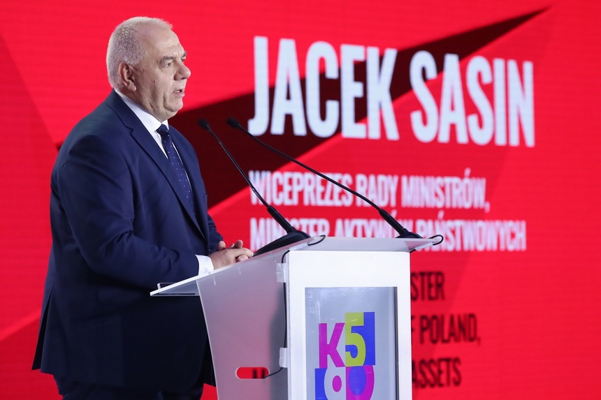 Wicepremier, minister aktywów państwowych Jacek Sasin. Fot. PAP/Tomasz Gzell