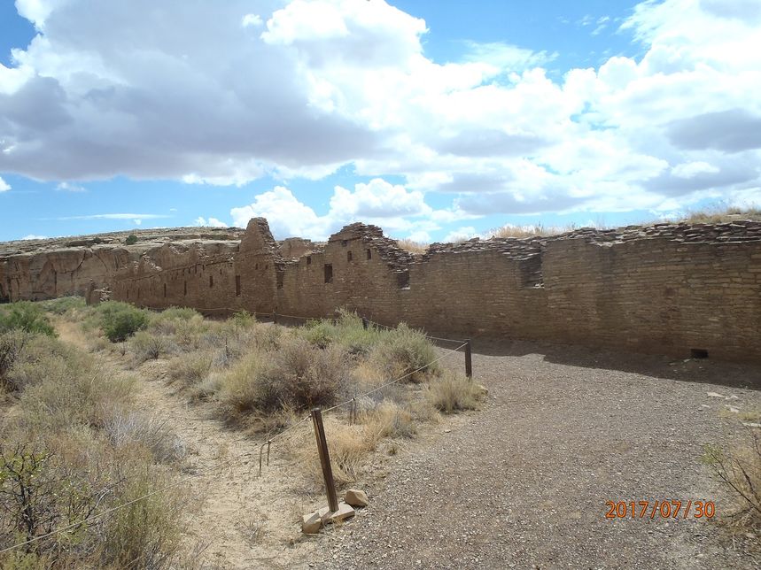 tyla ściana jednego z budynków Chaco, ZbZ