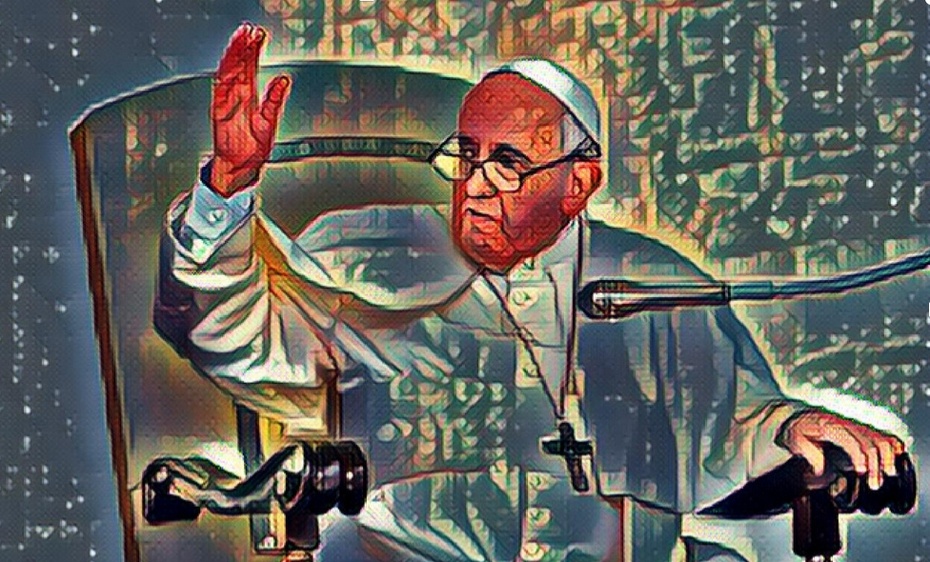 Papież Franciszek podczas audiencji w Watykanie, fot.  	PAP/EPA/MAURIZIO BRAMBATTI/filtr CANVA
