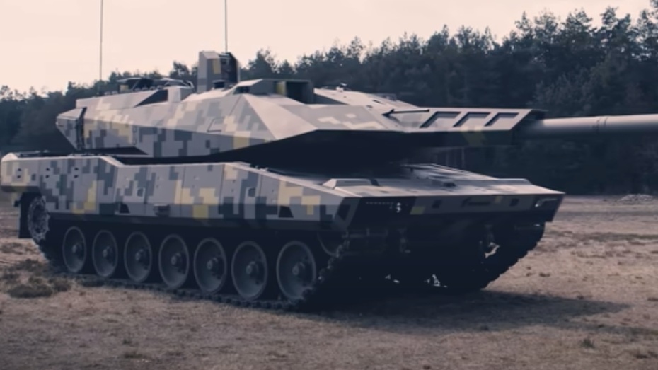 Firma Rheinmetall zaprezentowała nowe czołgi KF51 Pantera. (fot. YouTube)