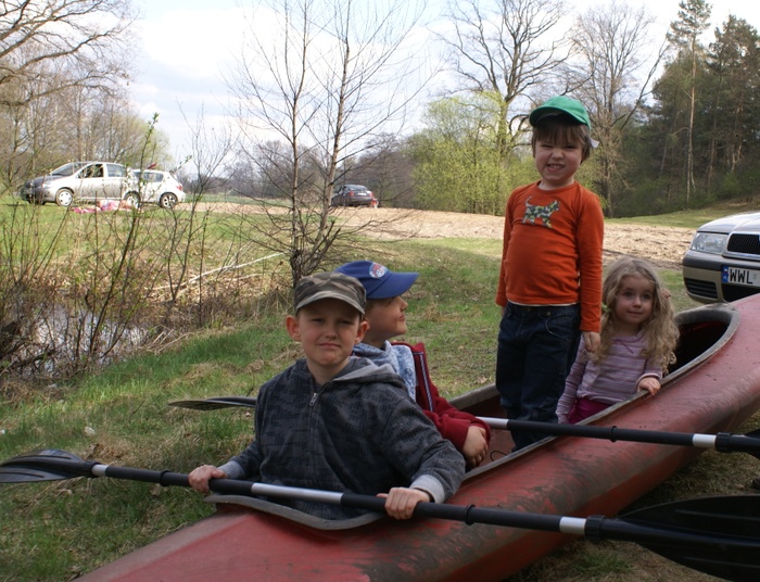 Początek sezonu kajakowego na Rządzy ;-)