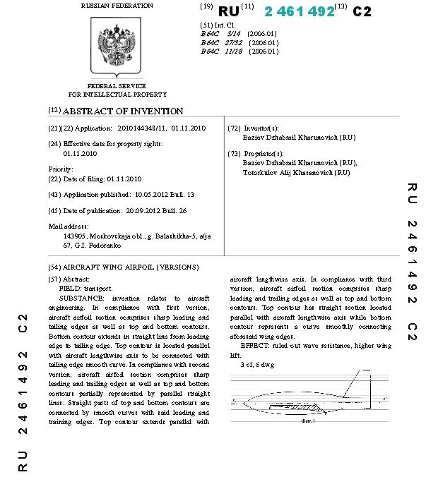 Druga strona patentu Bazijewa - Abstract