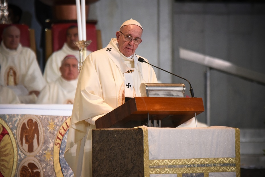 Papież Franciszek. Photo by Marko Vombergar/ALETEIA CC BY 2.0