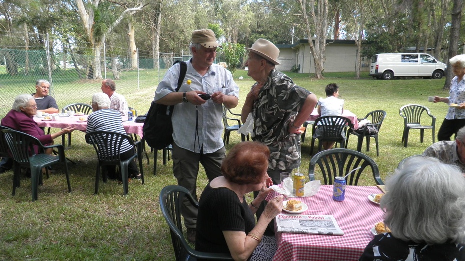 Autor z Julianem Krokiem w Brisbane,  marzec 2012