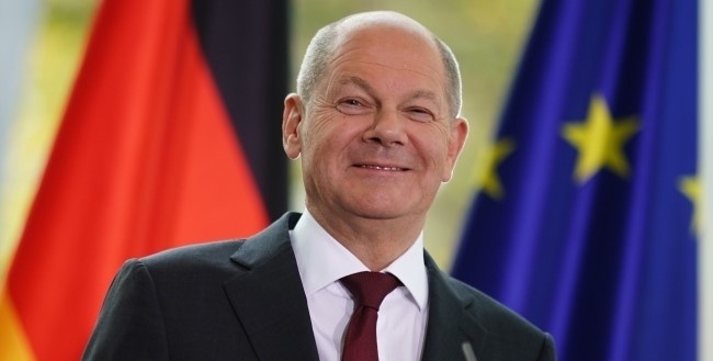 Niemiecki kanclerz Olaf Scholz. Fot. PAP/EPA/CLEMENS BILAN