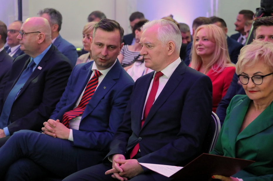 Jarosław Gowin i Władysław Kosiniak-Kamysz na konwencji Porozumienia. Fot. PAP